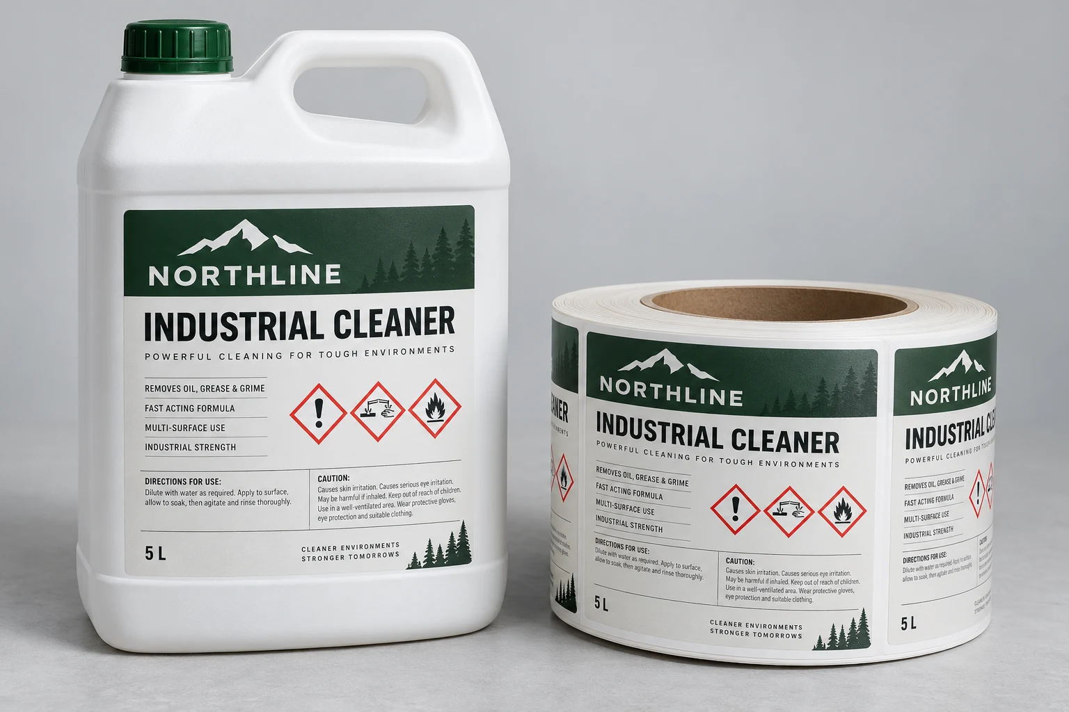 Illustrative chemical & ghs labels
